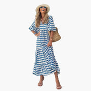 Boho Maxikleid für Damen - Blumenmuster & lockere Passform