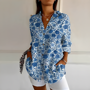 Eleanor - Stilvolle Bluse mit Knopfleiste