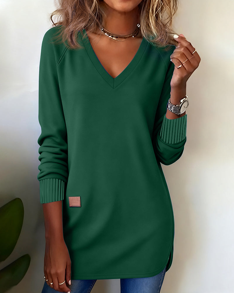 Leonie | Modischer Damen Pullover elegant & V-Ausschnitt