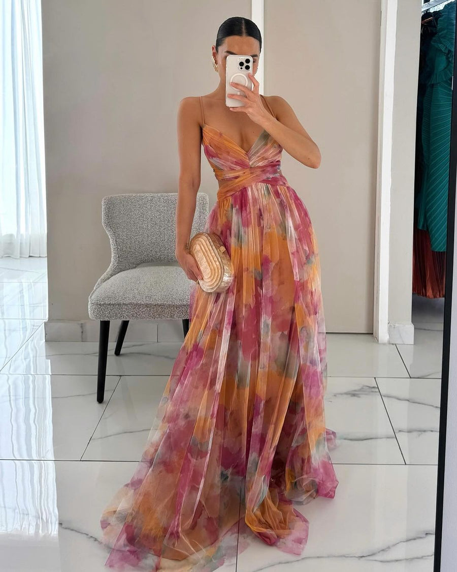 Giselle - Charmantes Maxikleid mit Blumenmuster