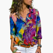 Fließendes Loose-Fit-Shirt für Damen - Bequem & Vielseitig