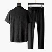 Herren Zweiteiler mit Langarmshirt und Hose für Frühjahr Herbst