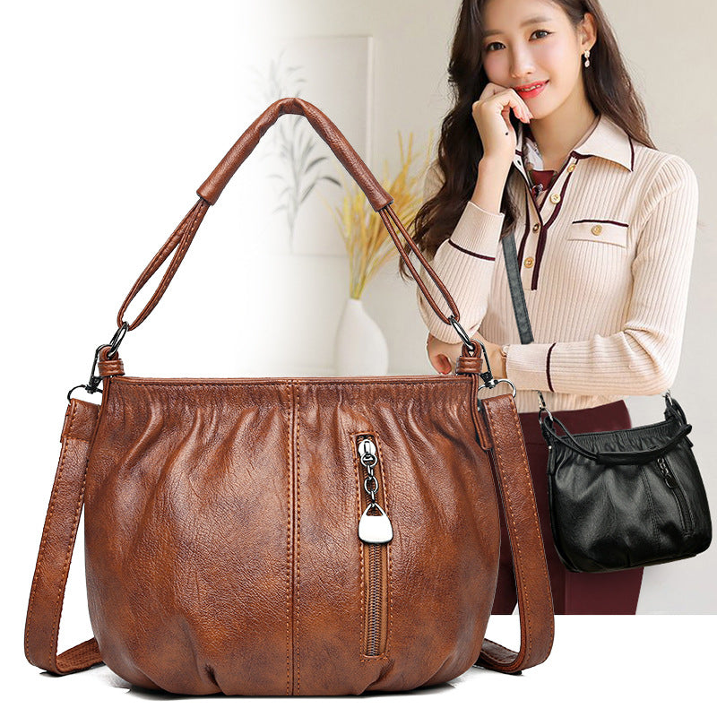 Elegante Echtleder-Handtasche für Damen mit praktischem Stauraum