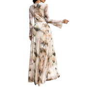 Julia | Luftiges Mesh Kleid mit Tie Dye Muster