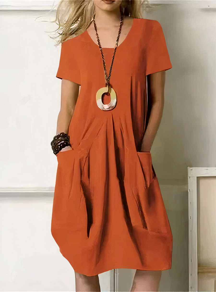 CALLAN - WEITES BAUMWOLLKLEID