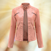 Elegante Übergangsjacke aus Premium Leder für Damen