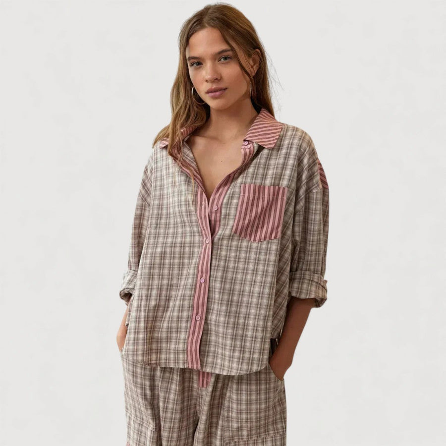 Emilia | Komfortables Pyjama-Set Damen stilvoll getragen