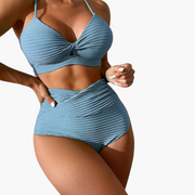 Bikini-Set - Damen Zweiteiler mit hoher Taille & Stil
