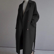 Damen Langer Trenchcoat | Taillengürtel