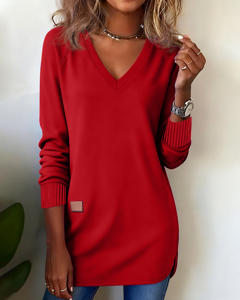 Leonie | Modischer Damen Pullover elegant & V-Ausschnitt