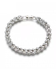 Katherine - funkelndes Tennisarmband mit Herz-Zirkonia-Steinen | glamouröse Armbänder Frauen
