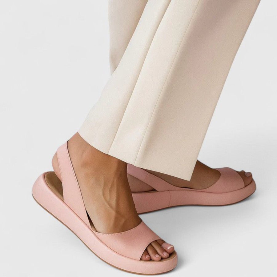 Elsa | Damen Plattform Slingback Sandalen