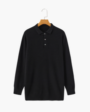Bennett | Luxuriöser Herren Kaschmirpullover mit Polokragen & Knopfleiste