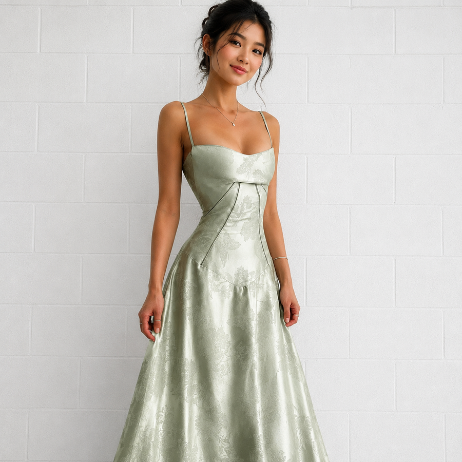Sandra - Schickes Enganliegendes Maxikleid