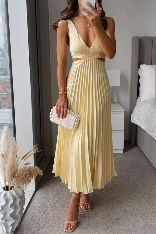 Elegantes Plissee Abendkleid Für Damen