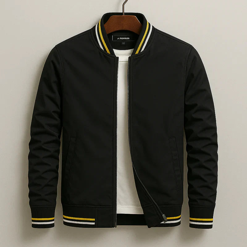 Maverick™ - Stilvolle Gestreifte Bomberjacke