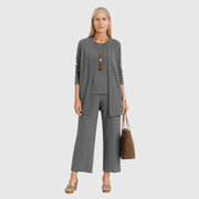 Kirsten | Damen Minimalistisches Dreiteiliges Lounge Set
