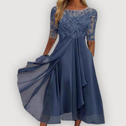 Pauline | Damen Elegantes Chiffonkleid – Chiffon Kleid Elegant Sommer 2026