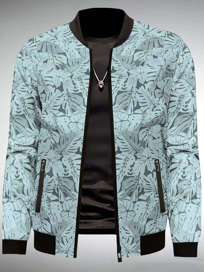 Dagan - Lässige Sportjacke Mit Langen Ärmeln Und Reißverschluss