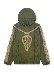 Cypriana – Eleganter Strick Pullover Mit Kapuze