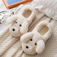 puppy weiße Slipper