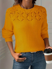 Nasia – Eleganter Langarmpullover