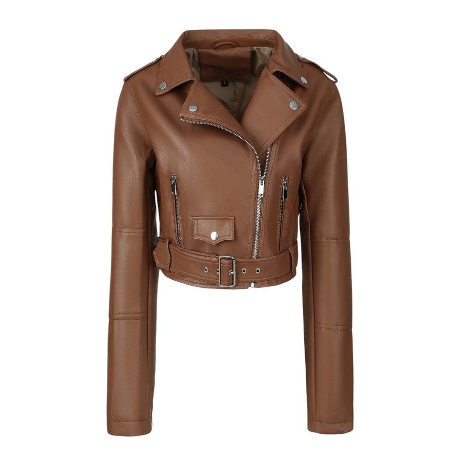 Kaya | Leder Langarm Jacke