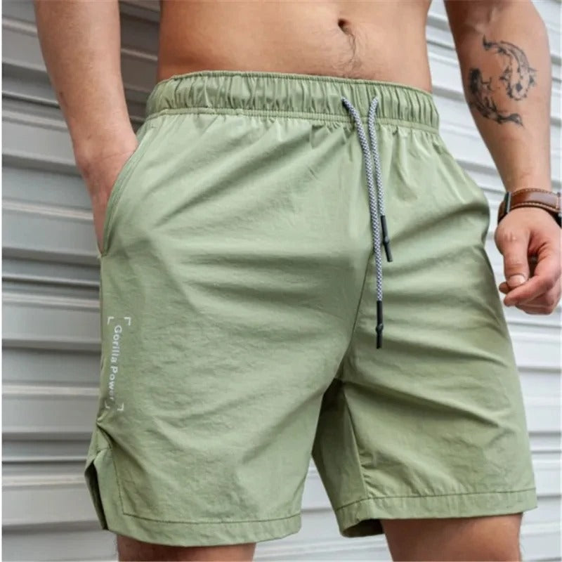 Heidi-Mode | Atmungsaktive, Einfarbige Badeshorts für Männer mit Kordel