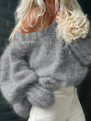 Dariya – Kurzer Und Weicher Strick Pullover