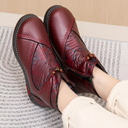 Bianca™ - Vintage-Stiefeletten mit Blumenmuster