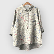 LAURA | Blumenbluse handgemacht
