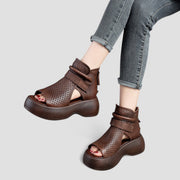 Eden | Vintage-Plateausandalen