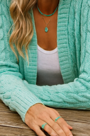Darienne Komfortabler Cardigan | Minze