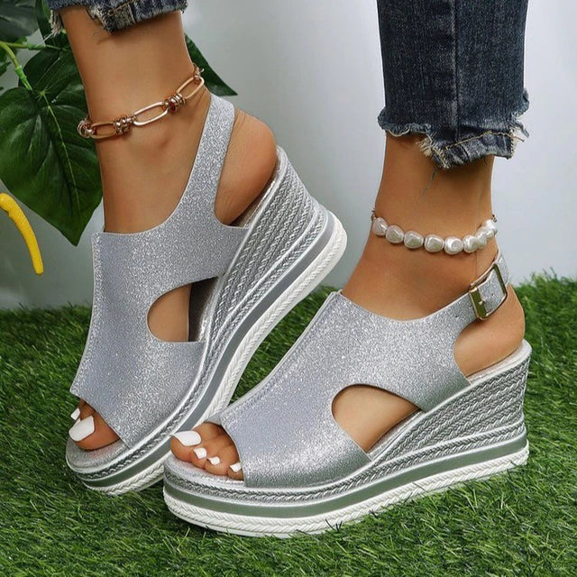 Heidi-Mode | Orthopädische Keil Sandalen für Den Sommer