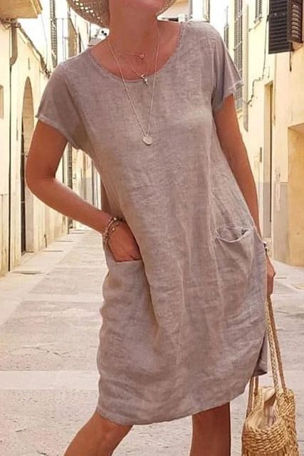Damen Minikleid mit Seitentaschen