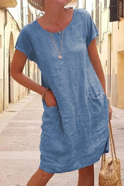 Damen Minikleid mit Seitentaschen