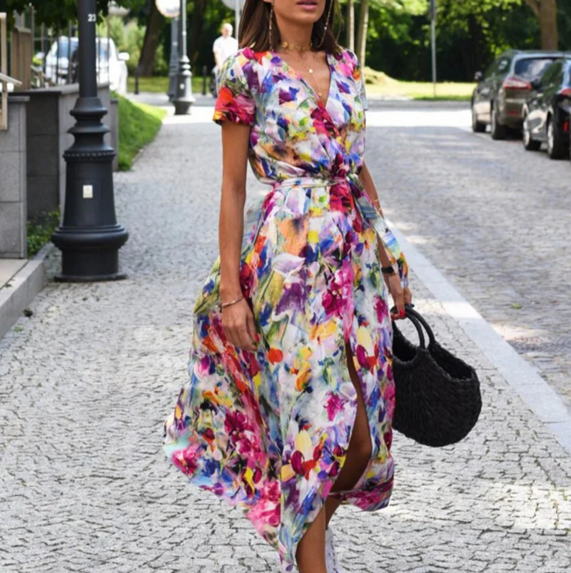 Arna - kleid mit blumendruck frühjahr/sommer