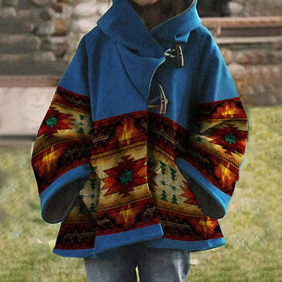 HeidiMode | Einzigartiger Bedruckter Vintage-Mantel