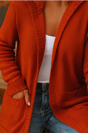 Darienne Komfortabler Cardigan | Orange