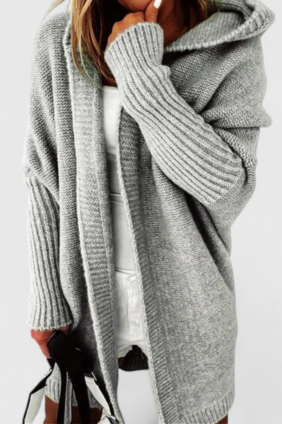 Darienne Komfortabler Cardigan | Grau