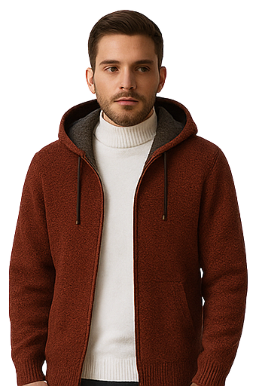 Henry Strick-Hoodie | Braun