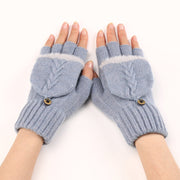 GloveGleam – Gestrickte Fingerlose Flip Handschuhe