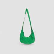 Puffer Schultertasche Damen – Vegane Leder Hobo Bag mit Reißverschluss