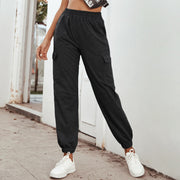 Damen Cargo-Hose im lässigen Stil mit elastischem Bund und praktischen Seitentaschen