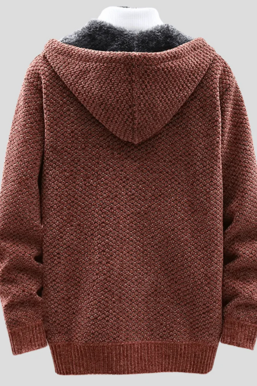 Henry Strick-Hoodie | Braun