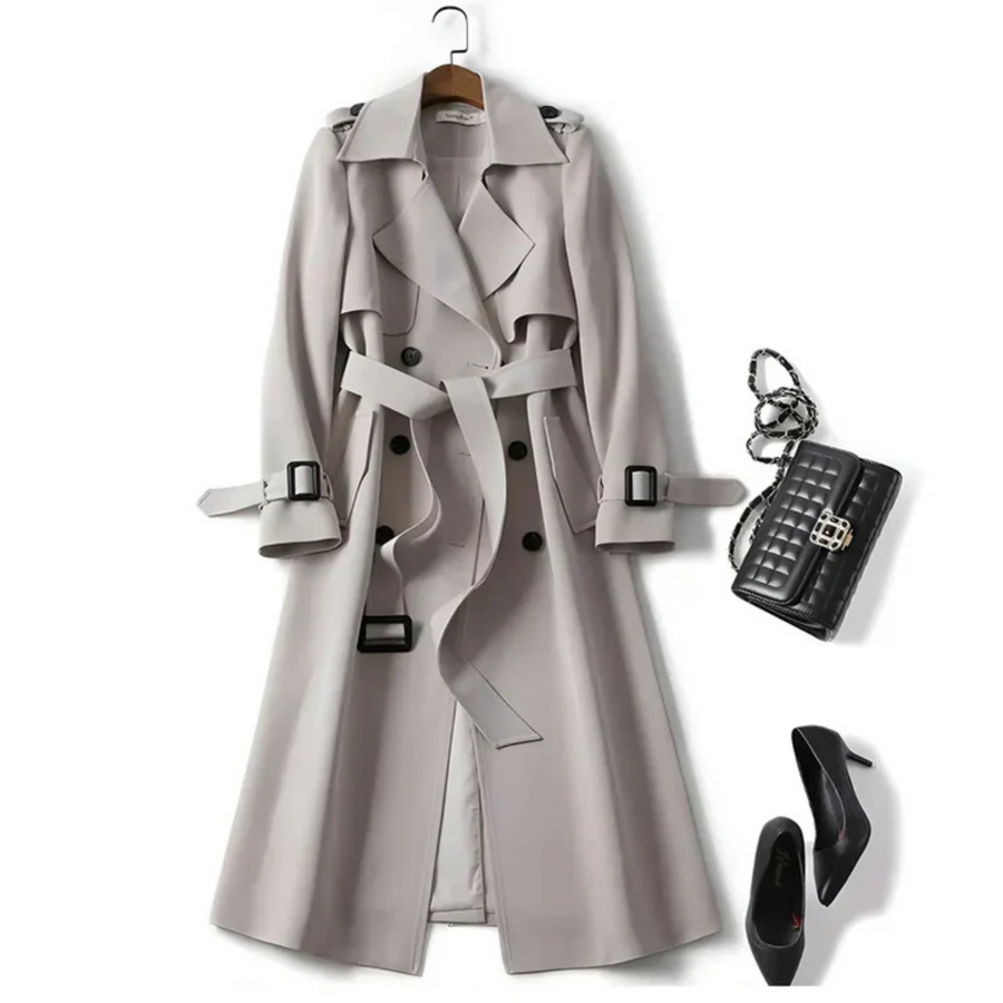 Allegra Eleganter Trenchcoat für zeitlose Auftritte | Grau