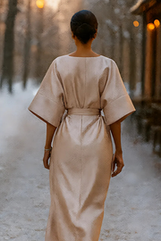 Anne Langes Abendkleid | Beige