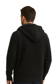 Henry Strick-Hoodie | Schwarz