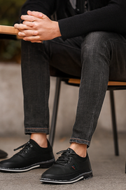 Bertholdt Eleganter Herrenschuh für Alltag & Komfort | Schwarz