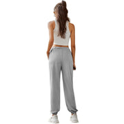 Damen bequeme Jogginghose mit seitlichen Streifen und elastischem Bund